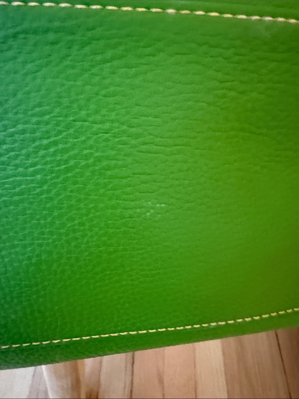 Dooney & Bourke Green Pebbled Leather Crossbody with Brown Trim - Picture 7 of 7
